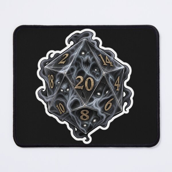Item preview, Ghost Mist Twenty-Sided Die designed and sold by PigeonVerse.