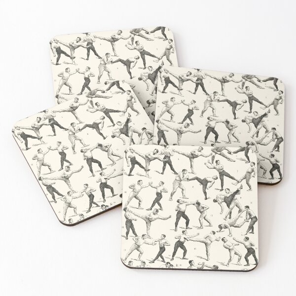 Item preview, Antique Boxing illustration designed and sold by Anne Londez Studio.