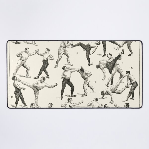 Item preview, Antique Boxing illustration designed and sold by Anne Londez Studio.