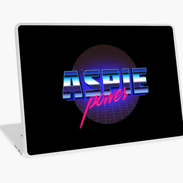 Aspie Power Straight from the 80s Laptop Skin