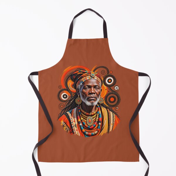 Item preview, African Spiritual Elder Portrait Art | Ancestral Wisdom Keeper | African Spirituality Wall Art designed and sold by 'VARI'.
