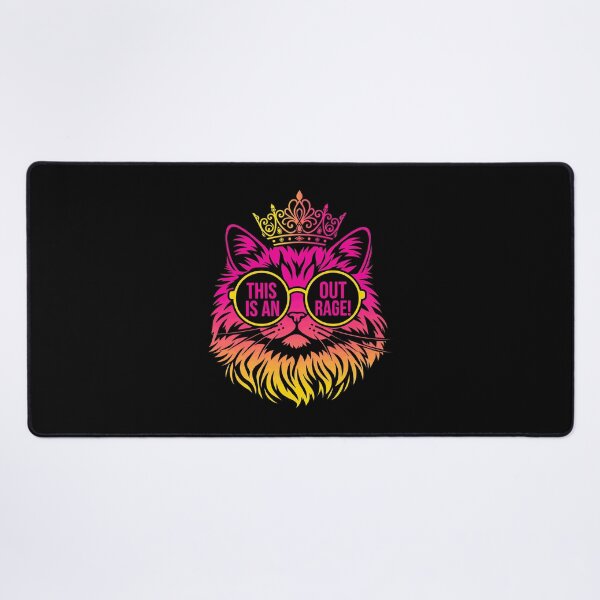 Item preview, Cat Queen Crown Sunglasses Outrage Graphic Tee designed and sold by TaylorJo632106.