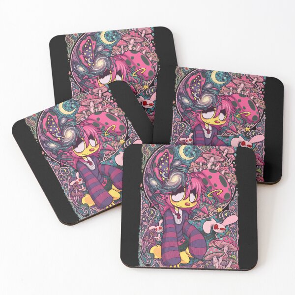 Item preview, Psychedelic Magic Mushroom Fantasy Bunny Pop Art designed and sold by ElizabethMullig.