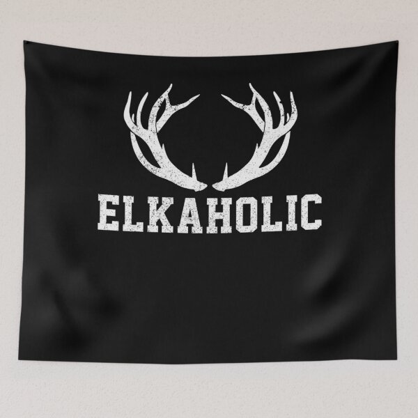Item preview, Elk Hunting Elkaholic Antler Funny Elk Hunter Gift designed and sold by NaomiTankersly.
