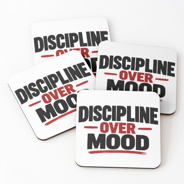 Item preview, Discipline Over Mood – Motivational Mindset Quote designed and sold by Lovestickerco.