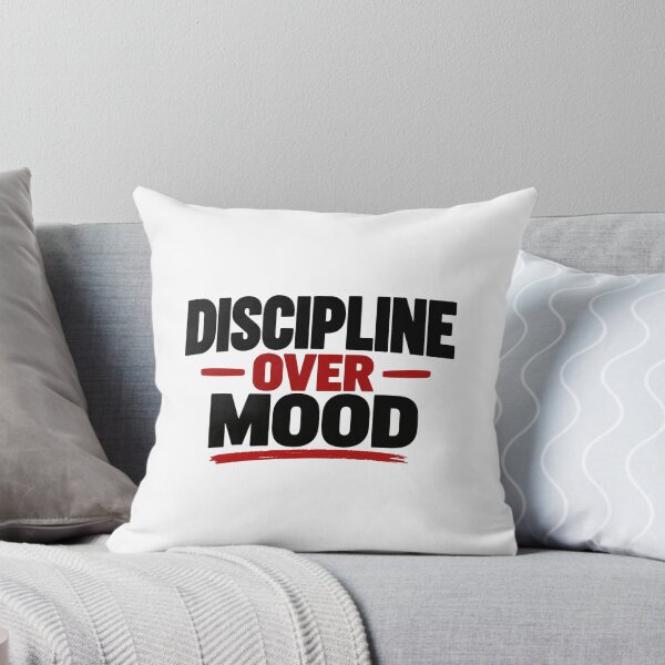 Item preview, Discipline Over Mood – Motivational Mindset Quote designed and sold by Lovestickerco.