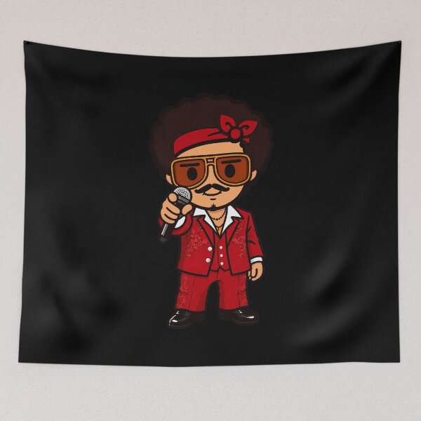 Item preview, Chibi Bruno Mars 24K Magic Red Suit Retro Singer designed and sold by TaylorJo632106.
