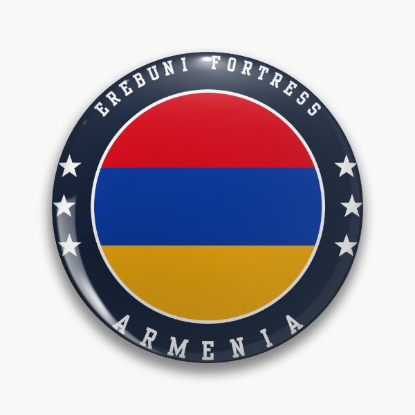 Item preview, Erebuni Fortress Armenia Armenian Flag Souvenir Round Badge Crest designed and sold by jeshands.