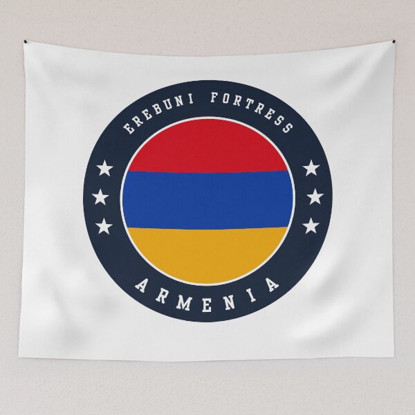 Item preview, Erebuni Fortress Armenia Armenian Flag Souvenir Round Badge Crest designed and sold by jeshands.