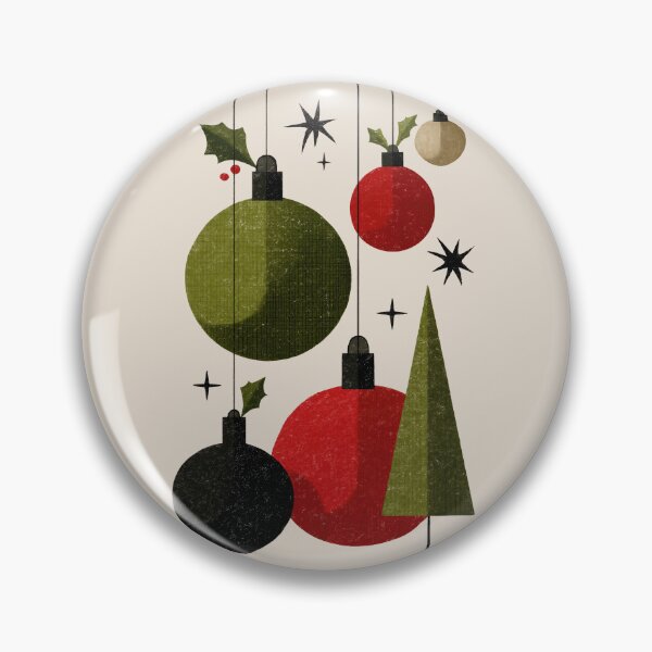 Item preview, Retro Mid Century Modern Christmas Ornaments designed and sold by colorful-white.