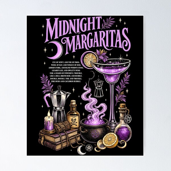 Item preview, Midnight Margaritas Witchy Cocktail Potion designed and sold by contingentstuff.