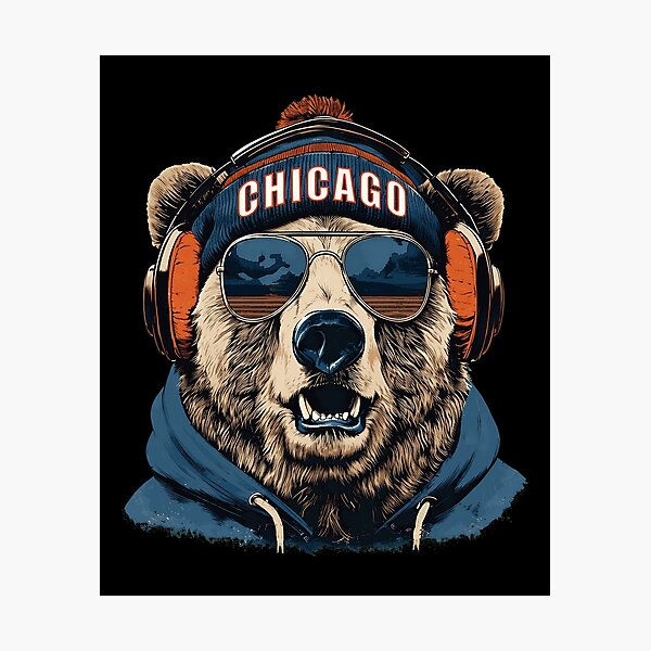 Item preview, Chicago Bear Music Sunglasses Cool Retro Sunset Vibe designed and sold by StevenTa601095.