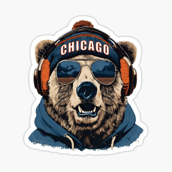 Item preview, Chicago Bear Music Sunglasses Cool Retro Sunset Vibe designed and sold by StevenTa601095.