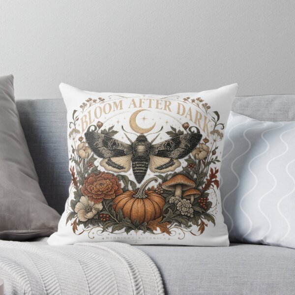 Item preview, Bloom After Dark Gothic Botanical Moth designed and sold by kobsana.