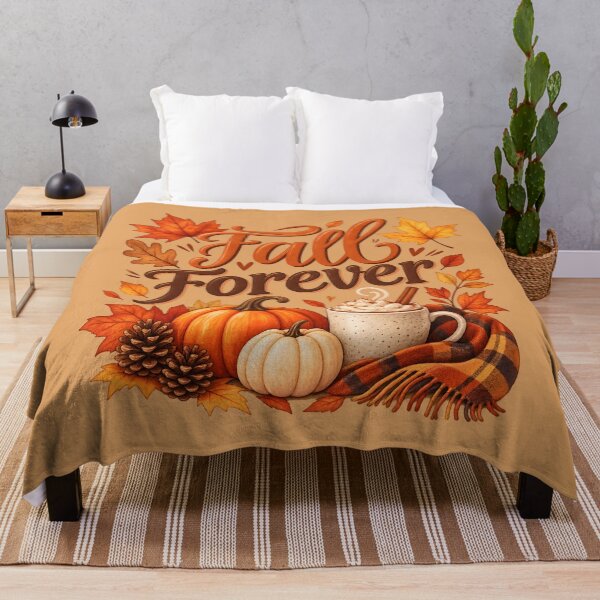 Item preview, Fall Forever – Cozy Autumn Pumpkins, Coffee & Leaves designed and sold by blankTeeShirt.