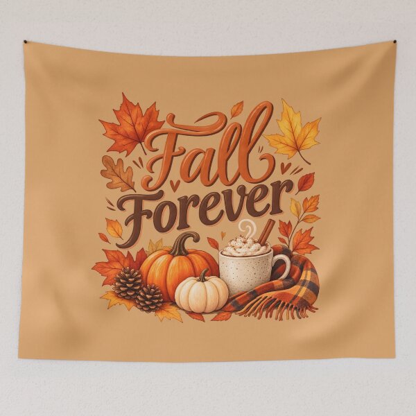 Item preview, Fall Forever – Cozy Autumn Pumpkins, Coffee & Leaves designed and sold by blankTeeShirt.