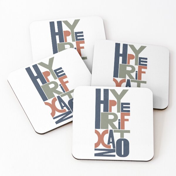 Item preview, Hyperfixation Bold Stacked Typography designed and sold by lenalenspod.