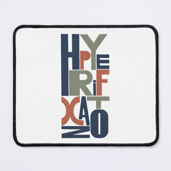 Item preview, Hyperfixation Bold Stacked Typography designed and sold by lenalenspod.