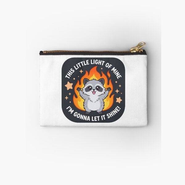 Item preview, This Little Light Of Mine Raccoon In Fire Funny Dumpster Fire Dark Humor Meme designed and sold by raedattia.