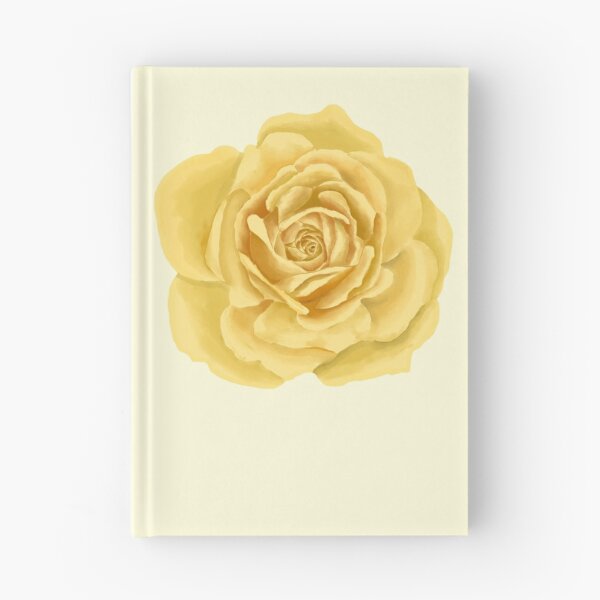 Item preview, Yellow Rose Flower Head – Delicate Aquarelle Watercolor Cutout designed and sold by EmeraldeaArt.