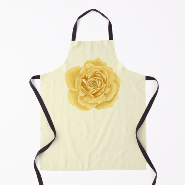 Item preview, Yellow Rose Flower Head – Delicate Aquarelle Watercolor Cutout designed and sold by EmeraldeaArt.
