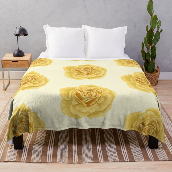 Item preview, Yellow Rose Flower Head – Delicate Aquarelle Watercolor Cutout designed and sold by EmeraldeaArt.
