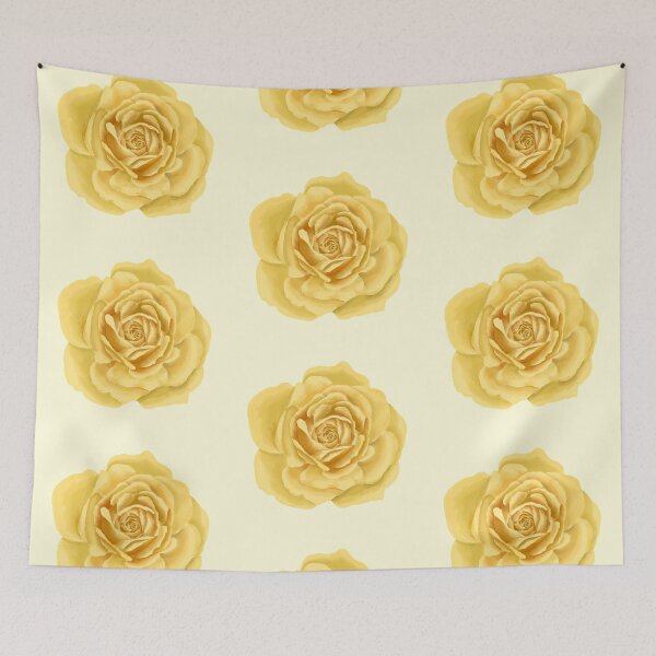Item preview, Yellow Rose Flower Head – Delicate Aquarelle Watercolor Cutout designed and sold by EmeraldeaArt.