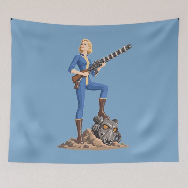 Item preview, Retro Vault Girl Power Armor Helmet Post Apocalyptic Sci-Fi Pin Up designed and sold by KungPowUnicorn.