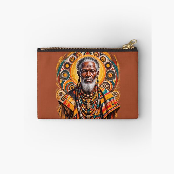 Item preview, African Spiritual Elder Portrait Art | Ancestral Wisdom Keeper | African Spirituality Wall Art designed and sold by 'VARI'.