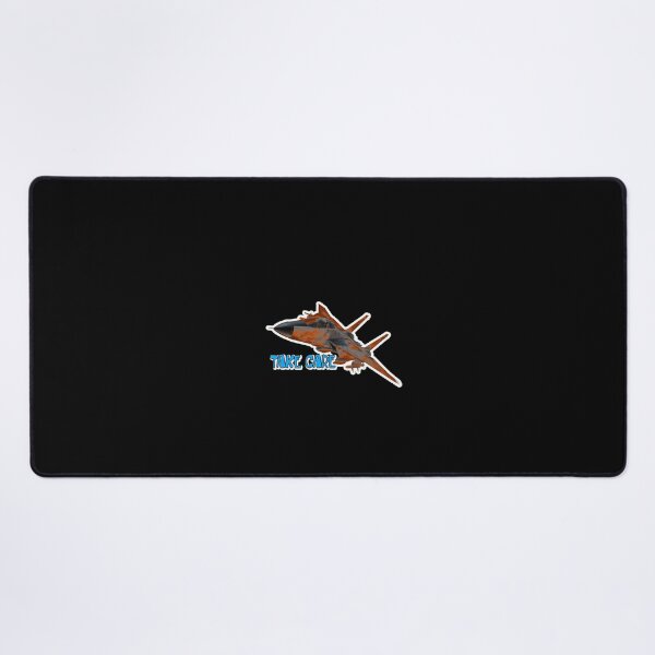 Item preview, Military Jet Fighter Silhouette Take Care Slogan designed and sold by ElizabethMullig.