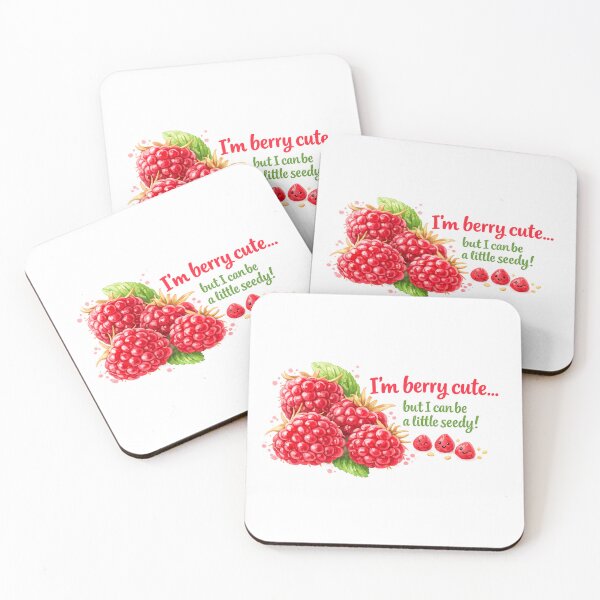 Item preview, Berry Cute Funny Raspberry Kawaii Fruit Graphic designed and sold by Sommium .