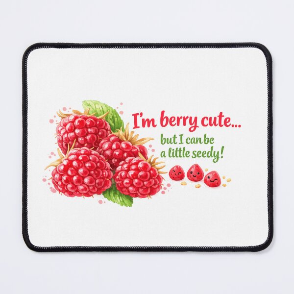 Item preview, Berry Cute Funny Raspberry Kawaii Fruit Graphic designed and sold by Sommium .