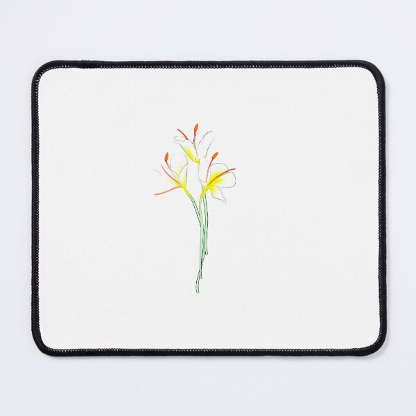 Item preview, Manipur White Butterfly Lily Botanical Flower designed and sold by VektorVibe.