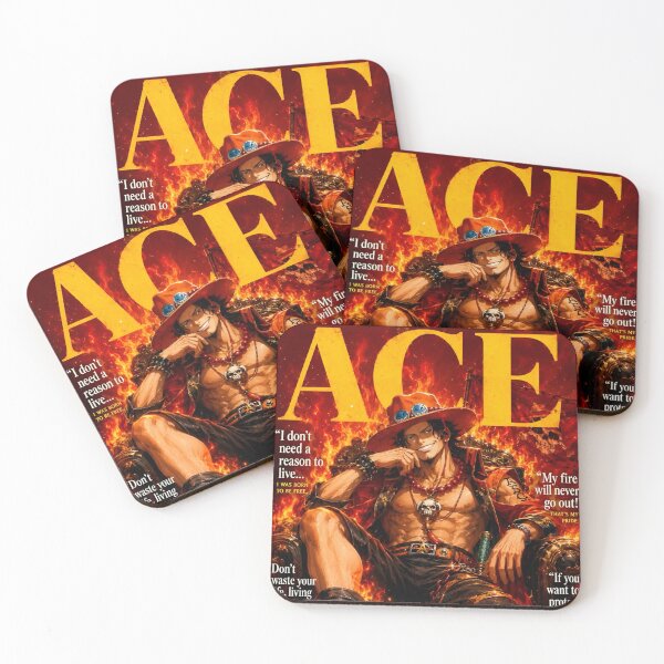 Item preview, Portgas D. Ace One Piece Fire Fist Pirate Poster Aesthetic Anime Digital Artwork designed and sold by Matt_Smith.