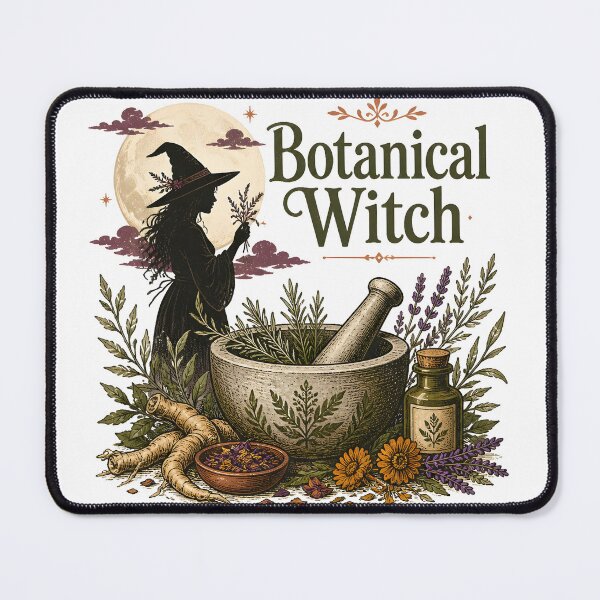 Item preview, Botanical Witch Old-World Grinding Bowl designed and sold by LiviuGligoros.