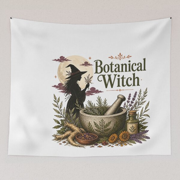 Item preview, Botanical Witch Old-World Grinding Bowl designed and sold by LiviuGligoros.