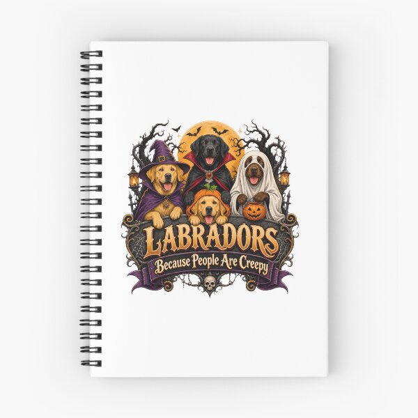 Item preview, Labradors Halloween Ghost Vampire Pumpkin Skeleton Dog Art designed and sold by Dmo3HarkoArt.