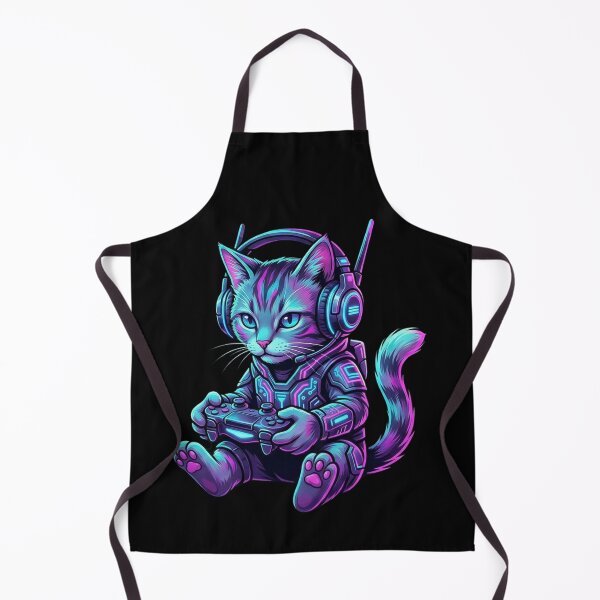 Item preview, Funny Cyberpunk Cat Gamer Teen Boy Video Gaming for Men Kids designed and sold by NaomiTankersly.