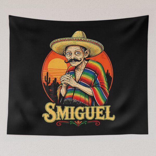 Item preview, Smiguel Mexican Sombrero Vintage Mexican Culture Mashup designed and sold by judych0b.