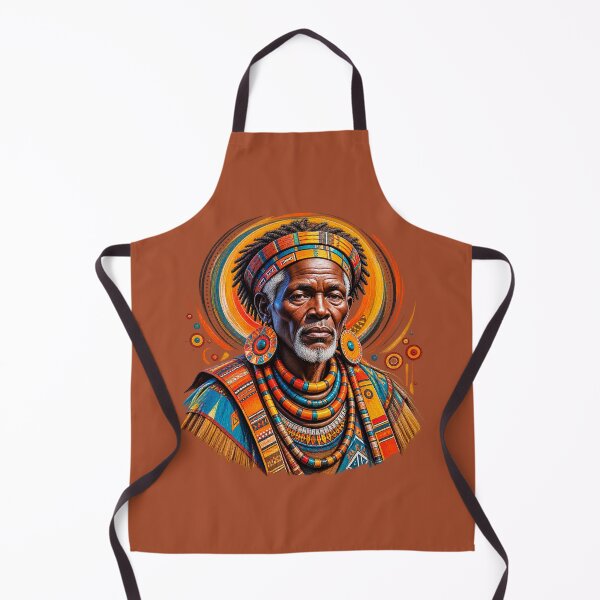 Item preview, African Spiritual Elder Portrait Art | Ancestral Wisdom Keeper | African Spirituality Wall Art designed and sold by 'VARI'.