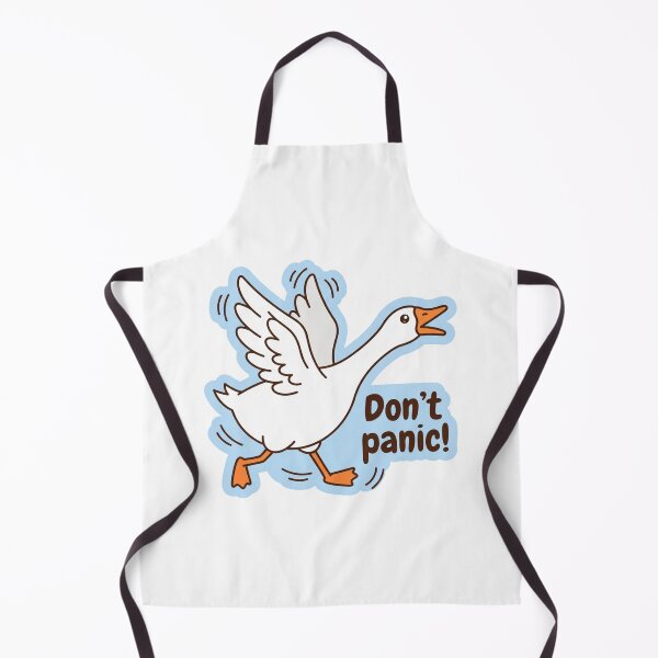 Item preview, Don't Panic Panicking Goose Funny Sarcastic Anxiety Desk Humor Flapping Duck Meme designed and sold by raedattia.