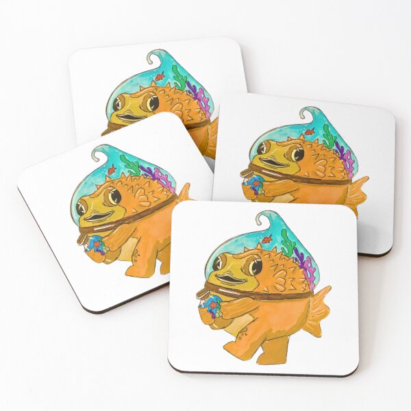 Item preview, Pufferfish Diver Cute Underwater Sci Fi Helmet Graphic designed and sold by Prismartlife.