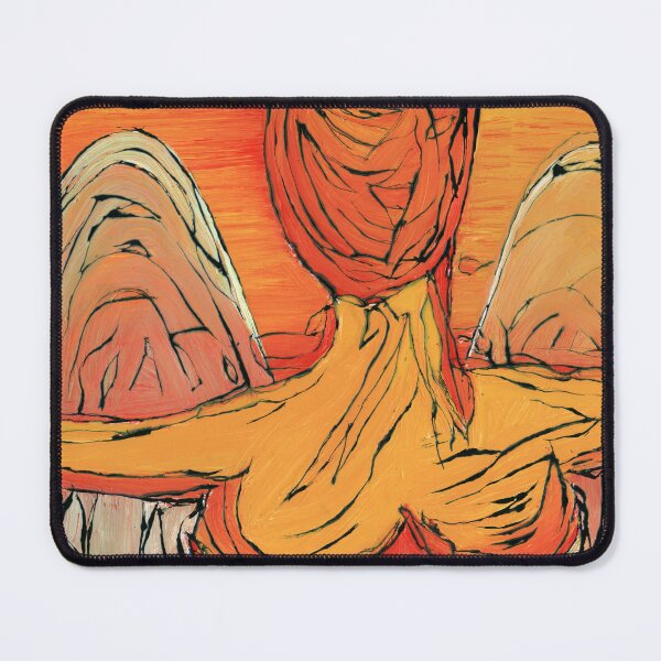 Item preview, Expressive Angel Figure Sunset Wings Painting designed and sold by Dwaalhaas.com.