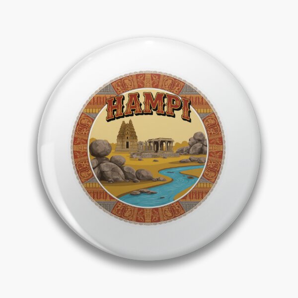 Item preview, Hampi Ruins India Sticker designed and sold by Imaginarium of Chaos falcon88 .