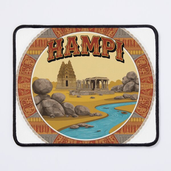 Item preview, Hampi Ruins India Sticker designed and sold by Imaginarium of Chaos falcon88 .
