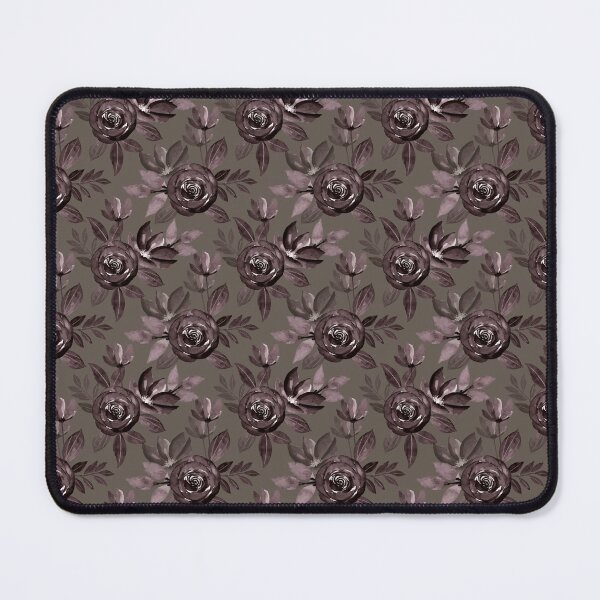 Item preview, Gothic Dark Rose Seamless Pattern on Charcoal Taupe designed and sold by ​Jyoti Digital Artist.