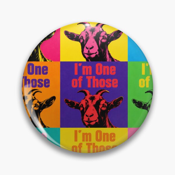 Item preview, I'm One of Those – Retro Pop Art Goat designed and sold by MrsMirabilis.