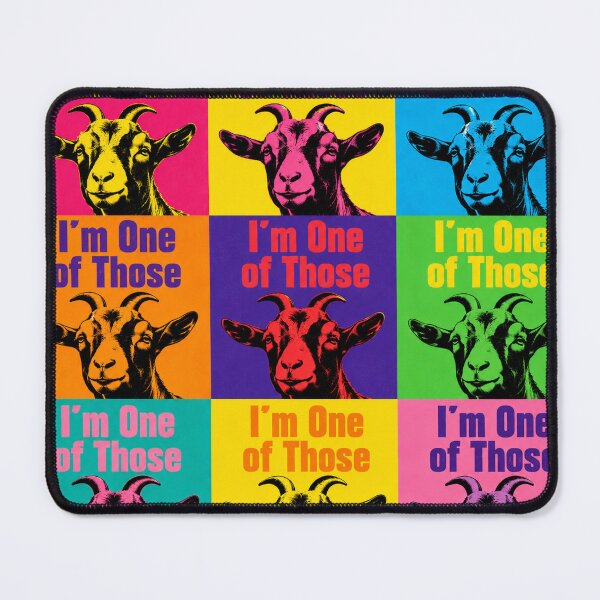 Item preview, I'm One of Those – Retro Pop Art Goat designed and sold by MrsMirabilis.