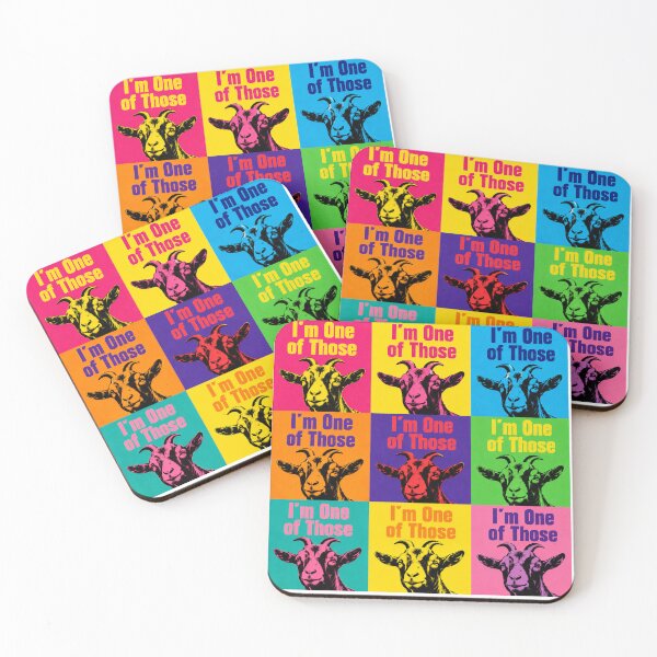 Item preview, I'm One of Those – Retro Pop Art Goat designed and sold by MrsMirabilis.