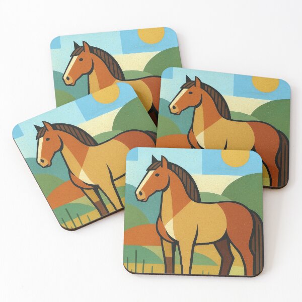 Item preview, Belgian Horse - a Geometric illustration. designed and sold by GalleryKauffeld.